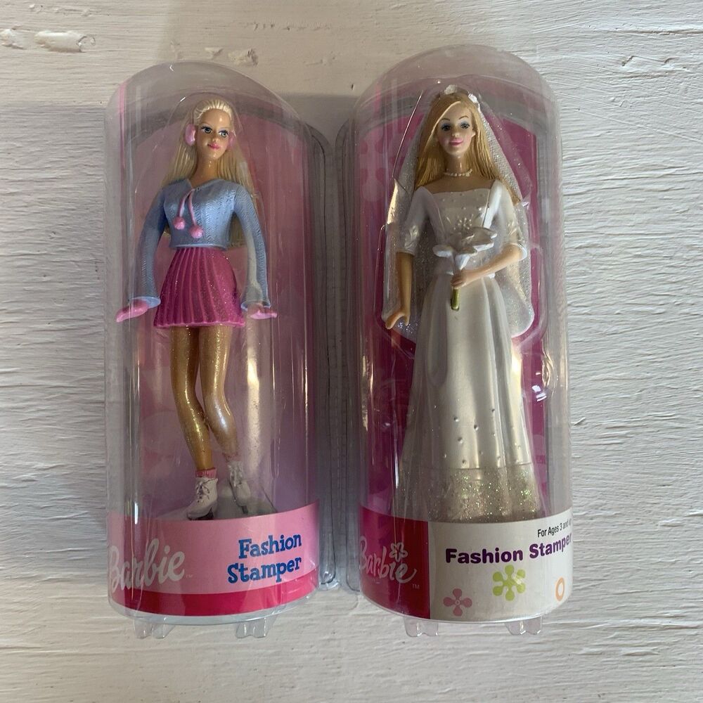 VTG Lot Of 2 Barbie Fashion Stamper Doll Wedding Bride And Ice Slate Tara Mattel
